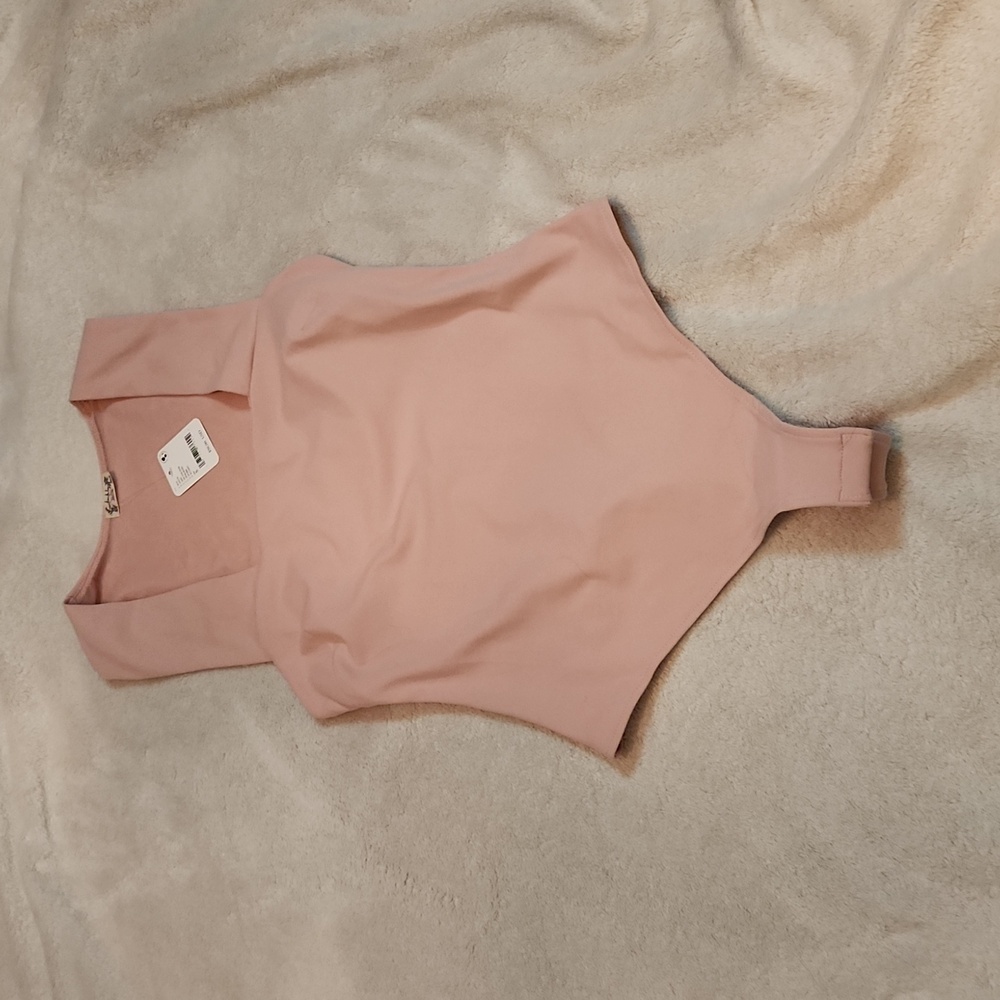 Free people baby pink body suit
